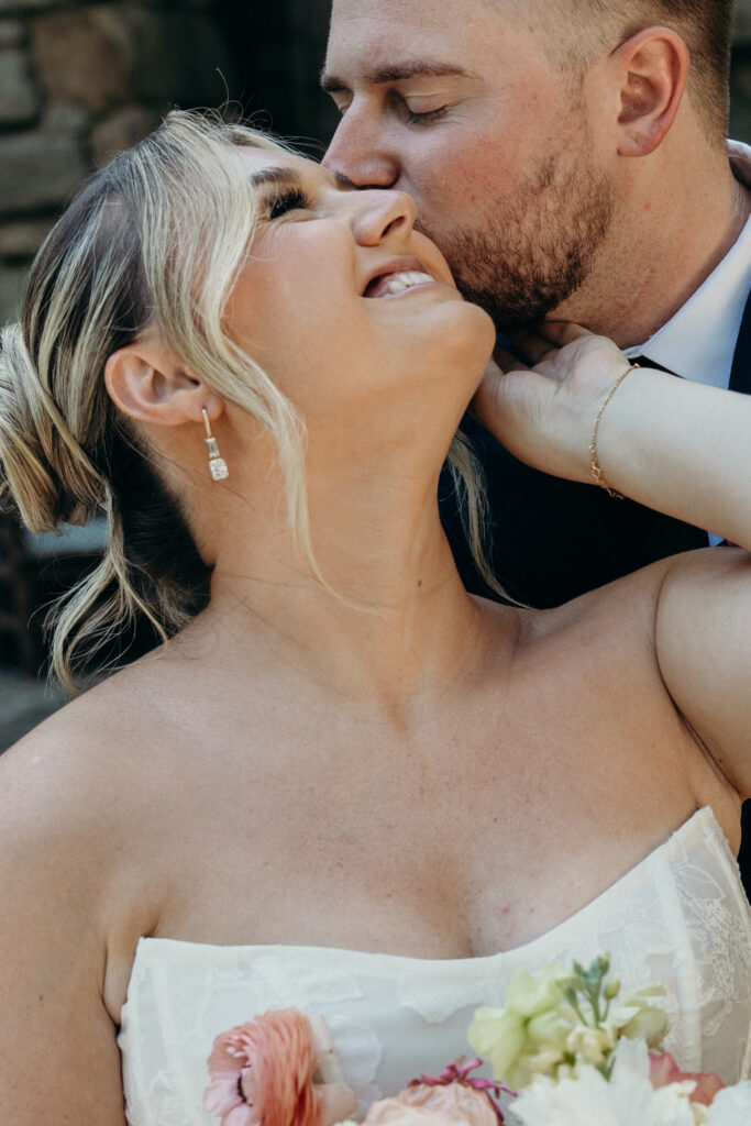 Wedding couple portraits at Arrow Park New York by a New York wedding photographer