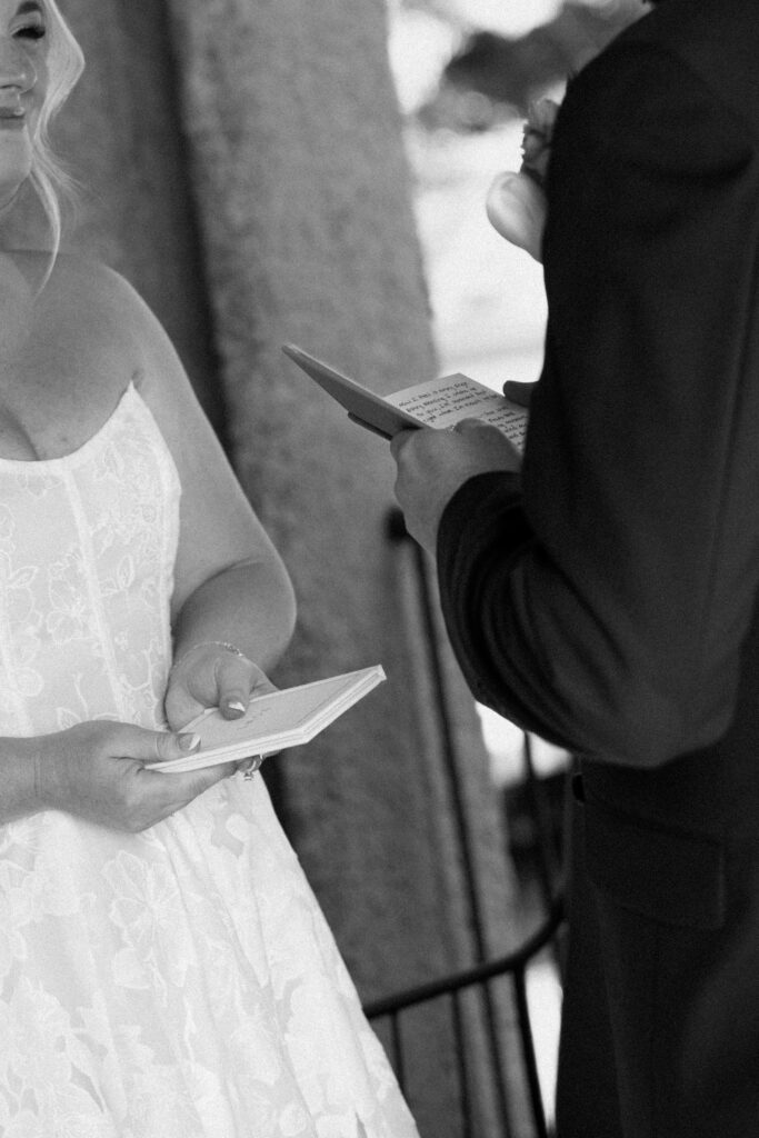 First look and private vows at Arrow Park New York