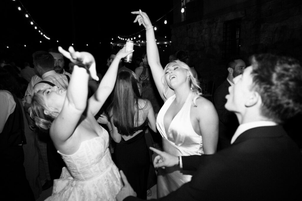 New York bride and guests dancing at Arrow Park wedding reception