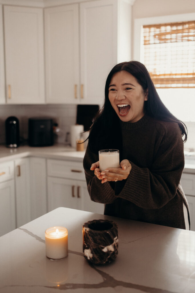 Candle brand photoshoot by a New Jersey branding photographer
