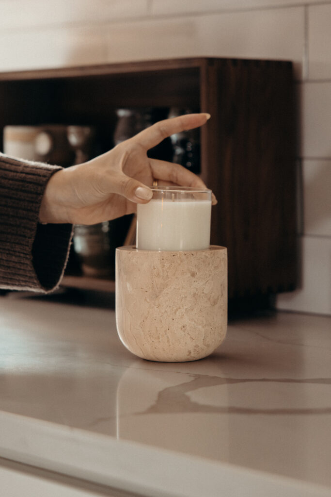 Candle brand photoshoot by a New Jersey branding photographer