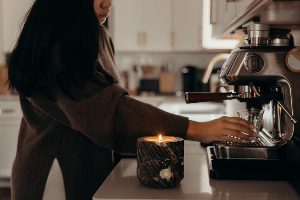 Candle brand photoshoot by a New Jersey branding photographer