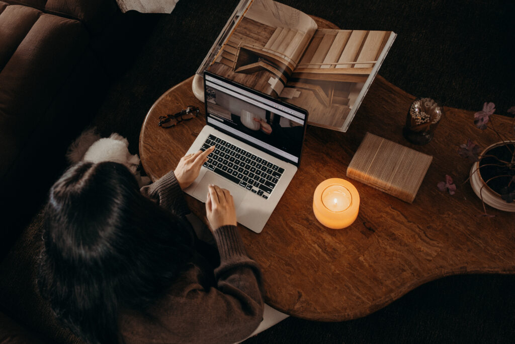 Candle brand photoshoot by a New Jersey branding photographer