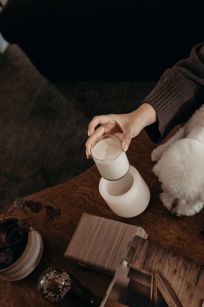 Candle brand photoshoot by a New Jersey branding photographer