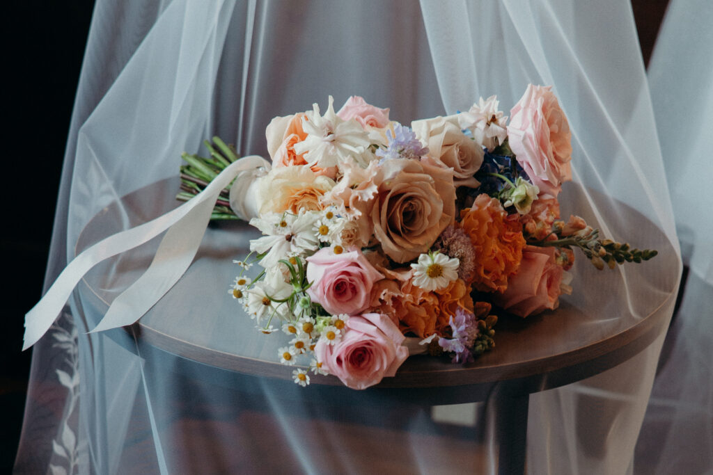 Wedding bouquet at The Willows in New York