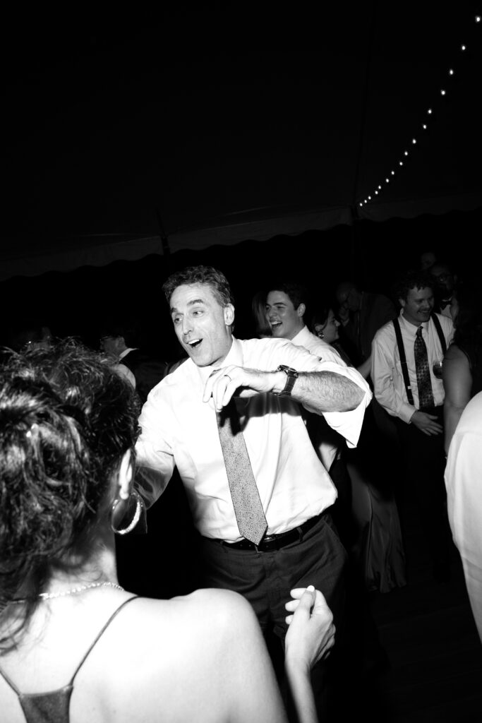 New York guests dancing at The Willows wedding reception