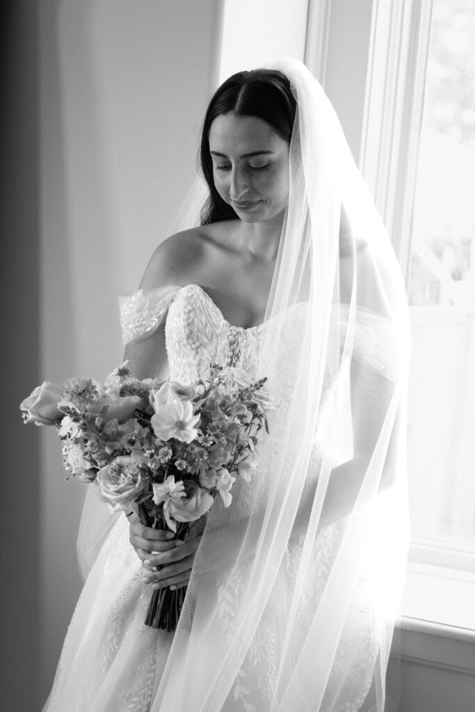 Bridal portraits at The Willows by a New York wedding photographer
