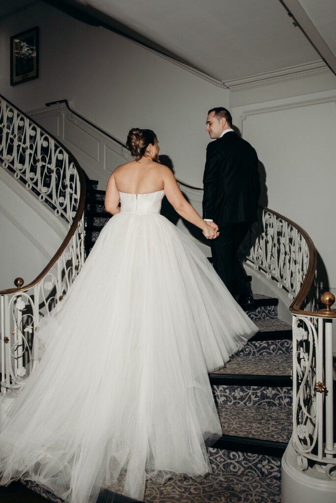 Wedding couple portraits at Tarrytown House Estate by a New York wedding photographer