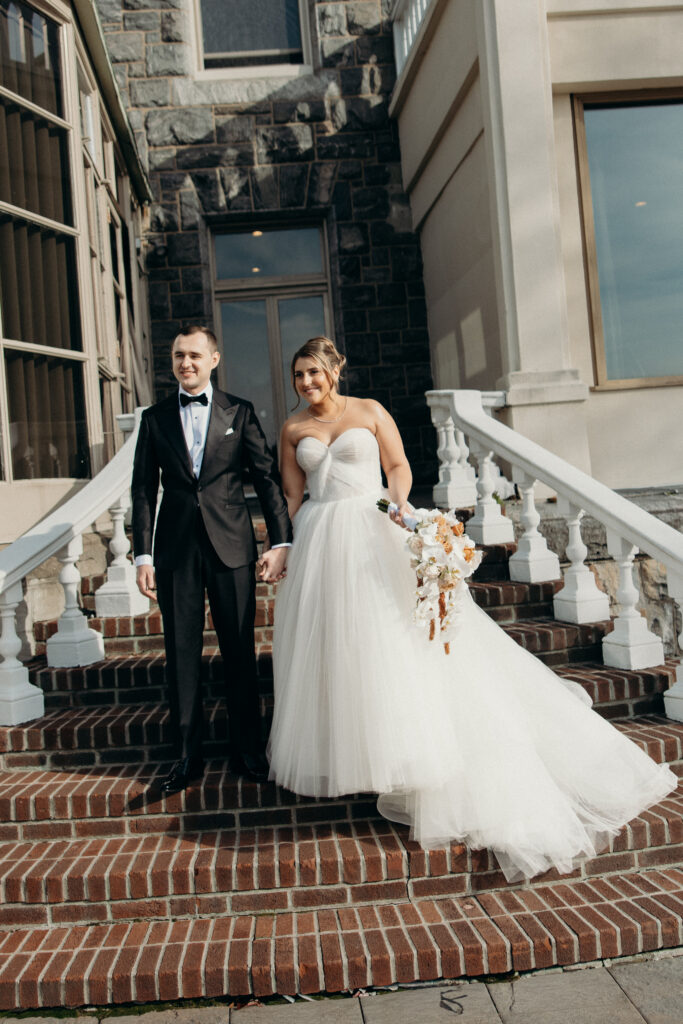 Wedding couple portraits at Tarrytown House Estate by a New York wedding photographer