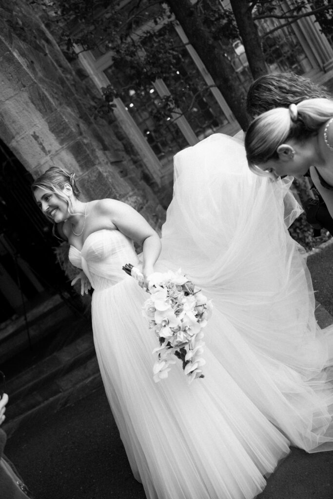 Bride getting ready at Tarrytown House Estate in New York
