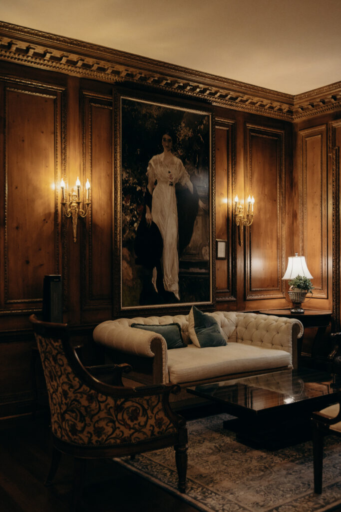 Wedding venue details at Tarrytown House Estate in New York