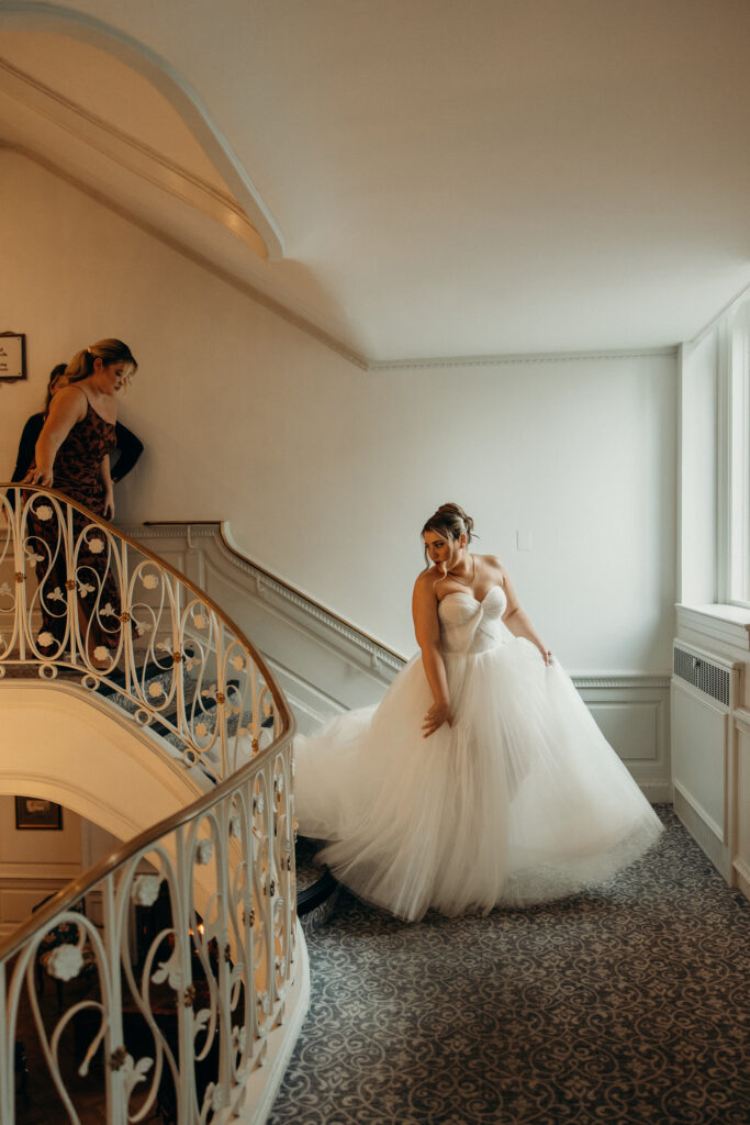 Bride getting ready at Tarrytown House Estate in New York