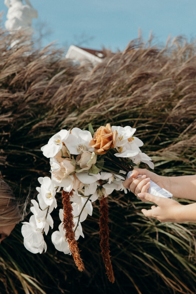 Bridal bouquet at Tarrytown House Estate in New York