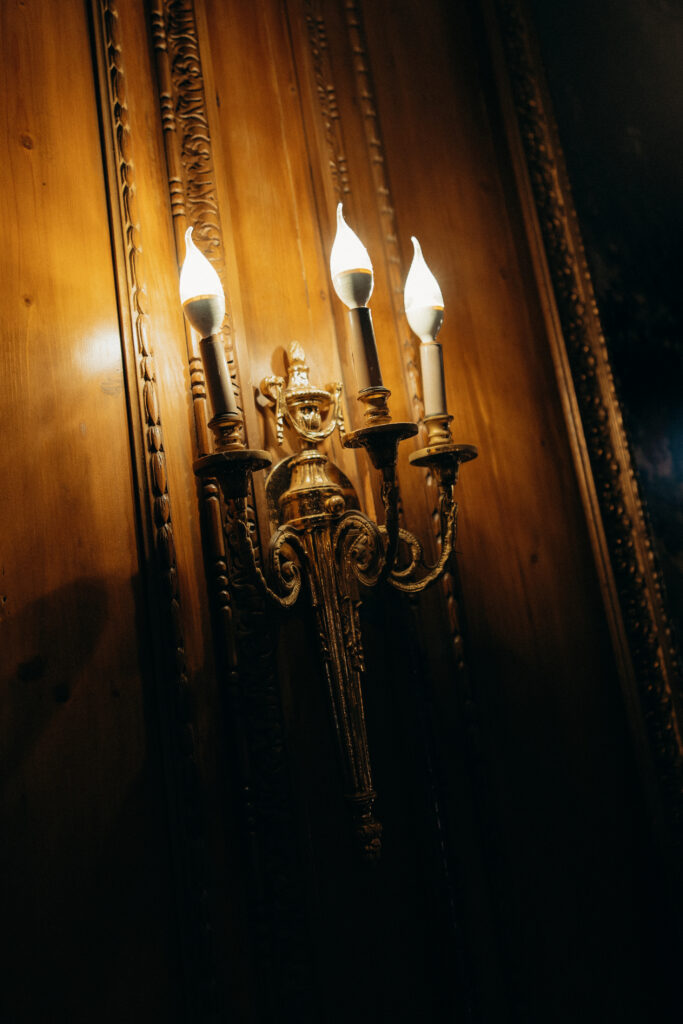 Wedding reception details at Tarrytown House Estate in New York