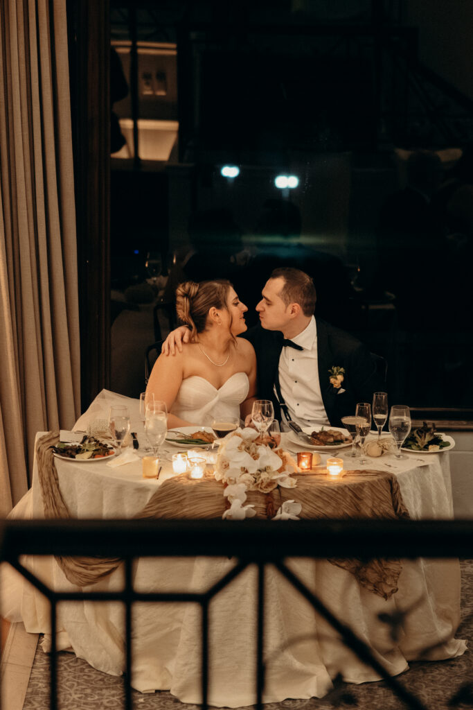 Wedding reception seating at Tarrytown House Estate in New York