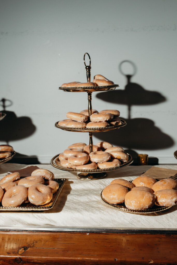 Wedding reception food at Tarrytown House Estate in New York