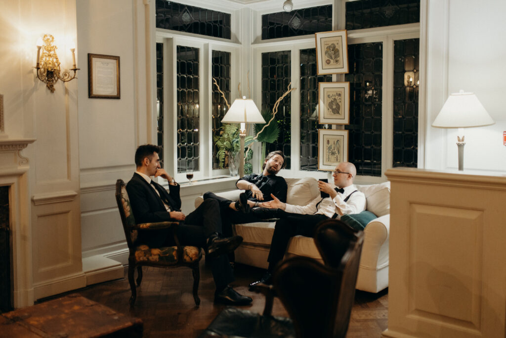 Wedding reception seating at Tarrytown House Estate in New York