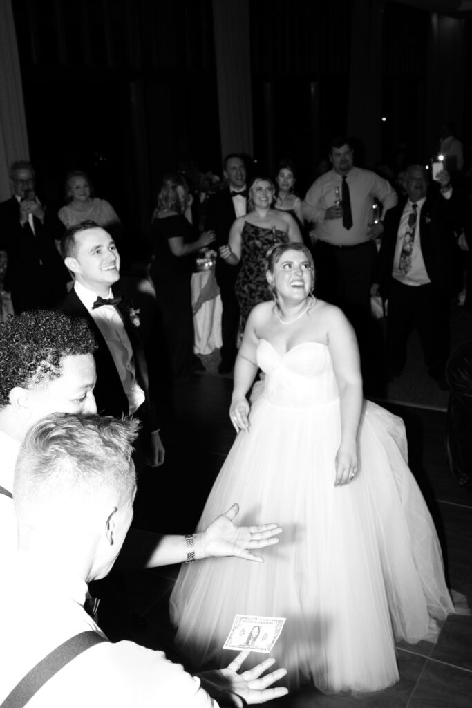 Money dance at Tarrytown House Estate in New York