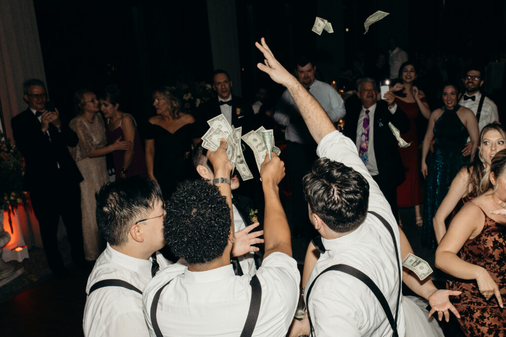 Money dance at Tarrytown House Estate in New York