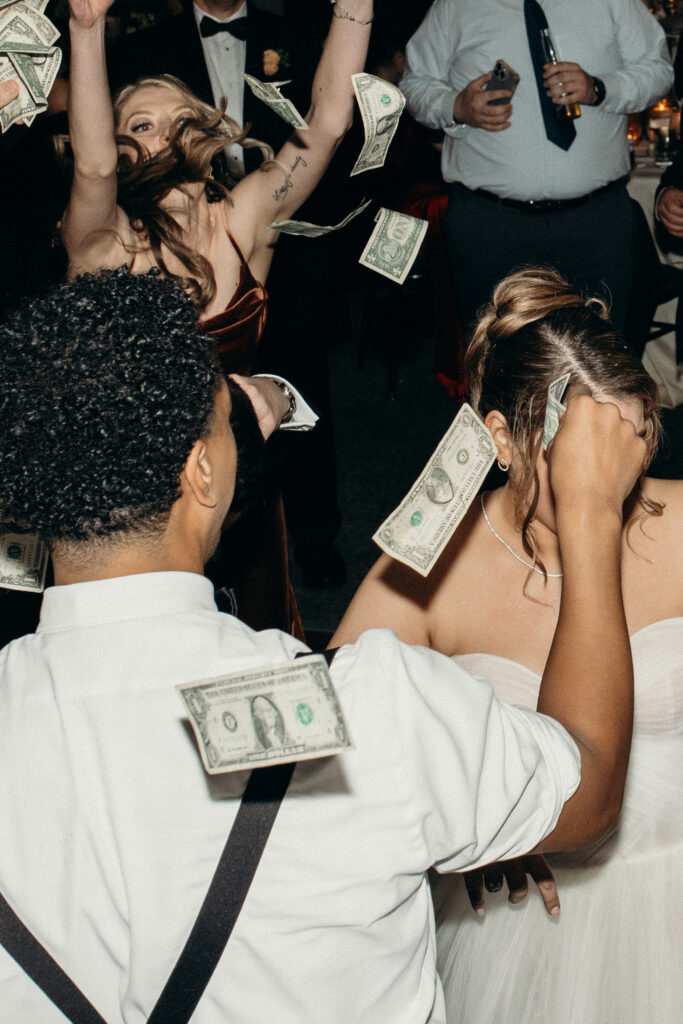 Money dance at Tarrytown House Estate in New York