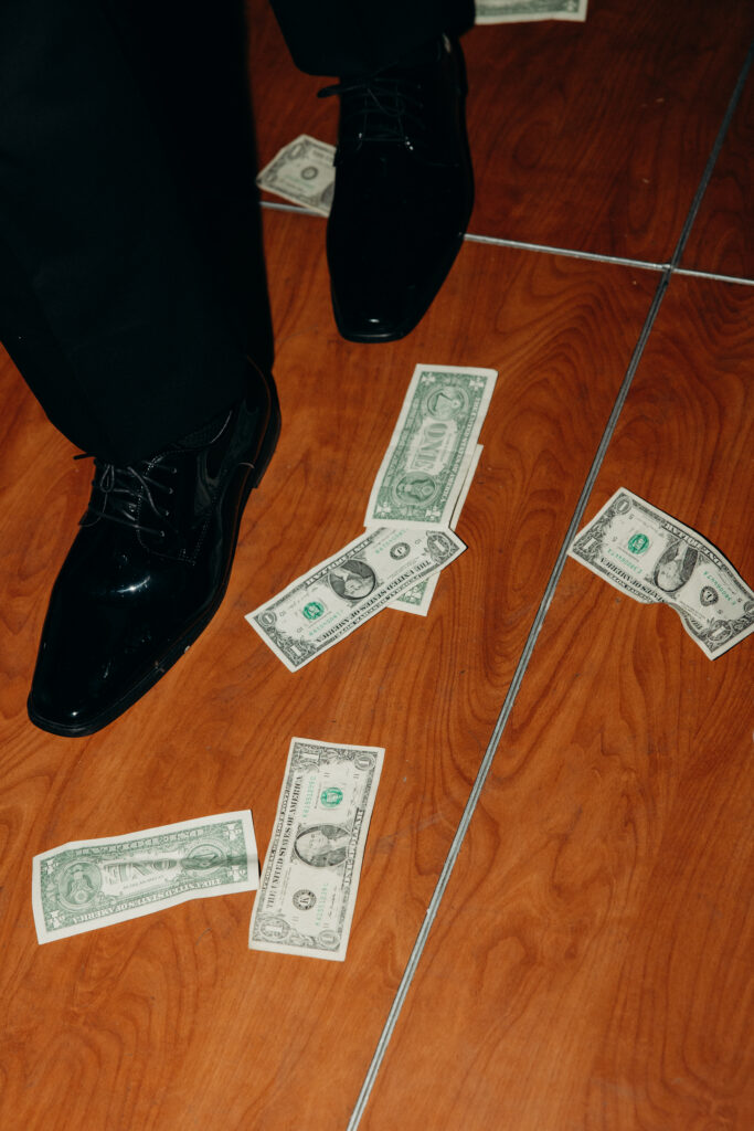 Money dance at Tarrytown House Estate in New York