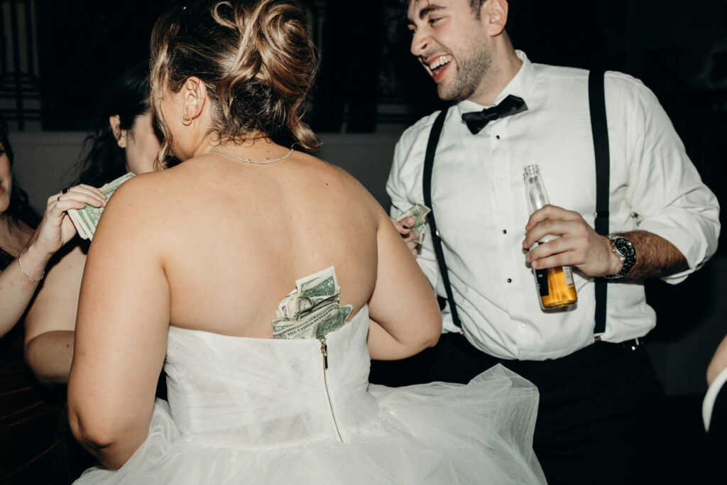 Money dance at Tarrytown House Estate in New York