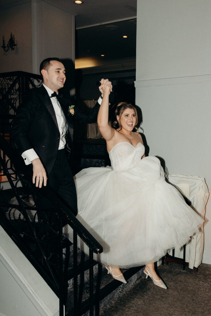 Wedding reception entrance at Tarrytown House Estate in New York