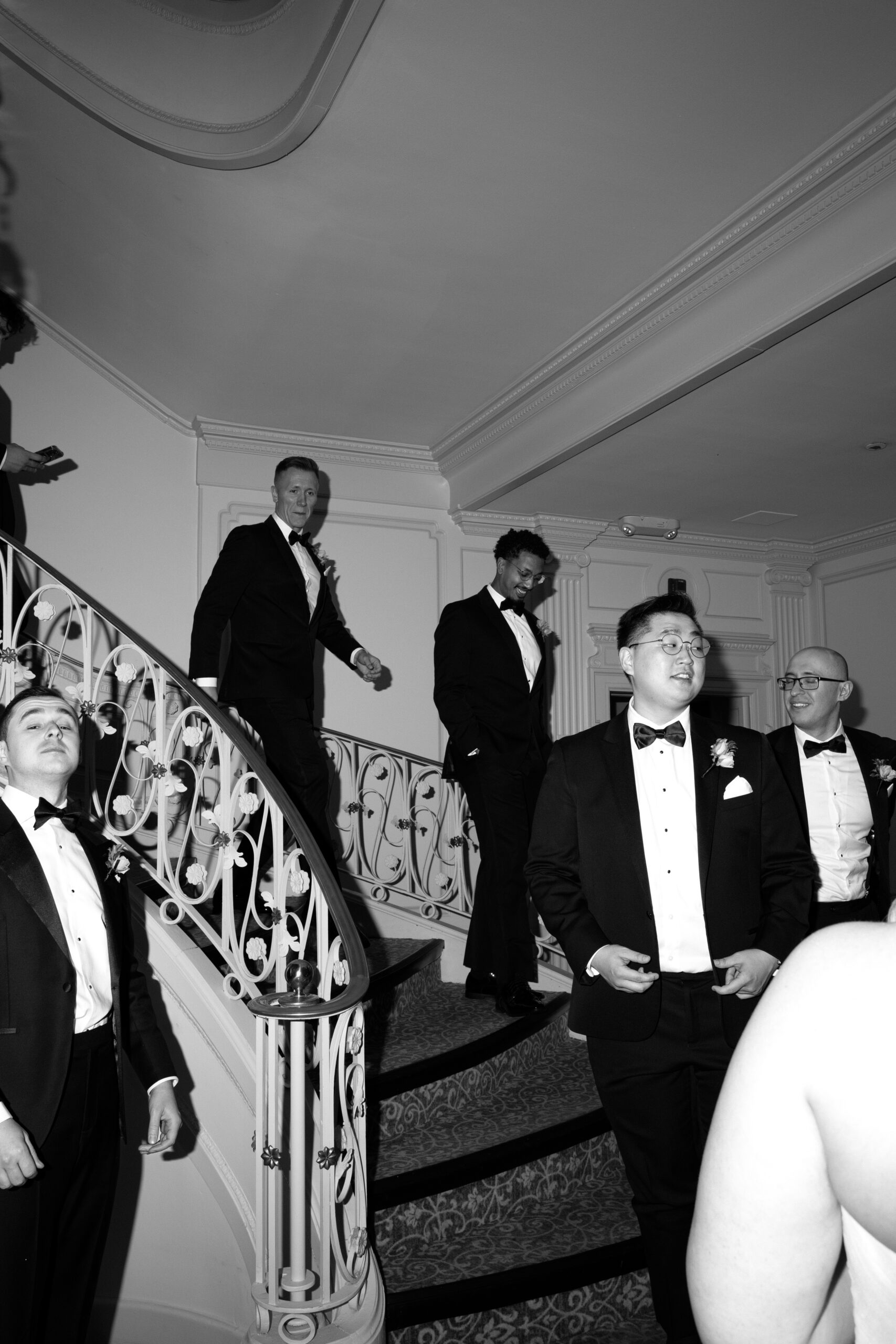 Wedding party at Tarrytown House Estate in New York