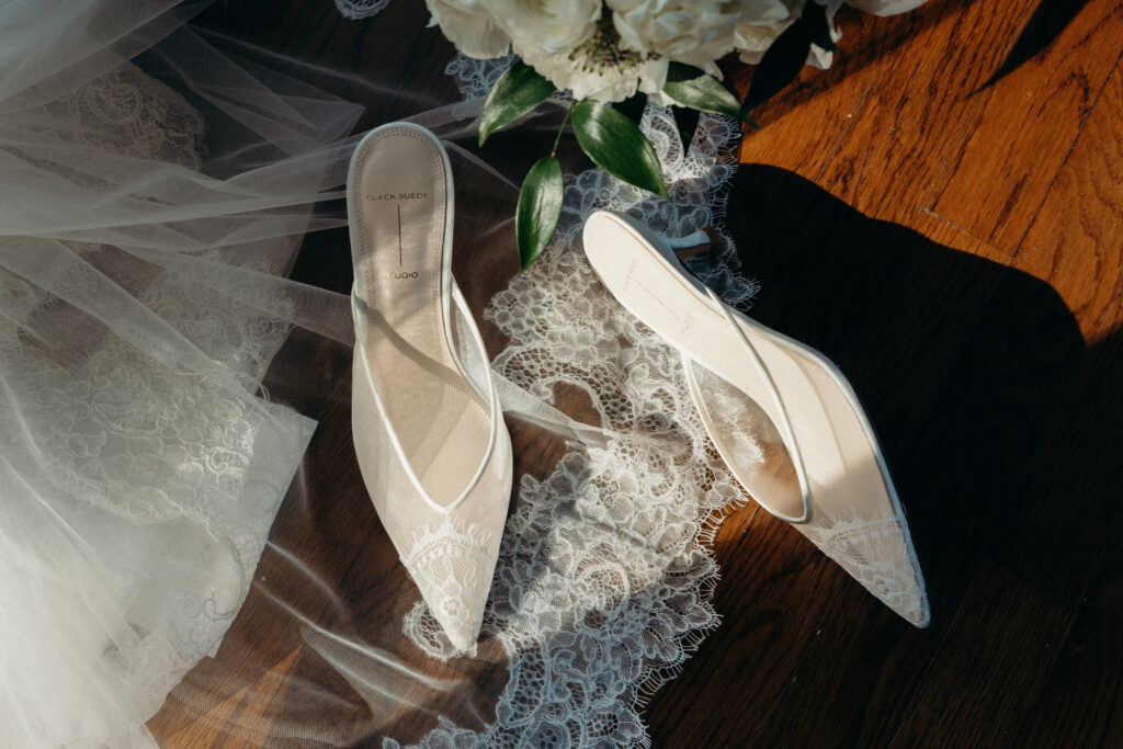 Bridal shoes at Le Chateau New York