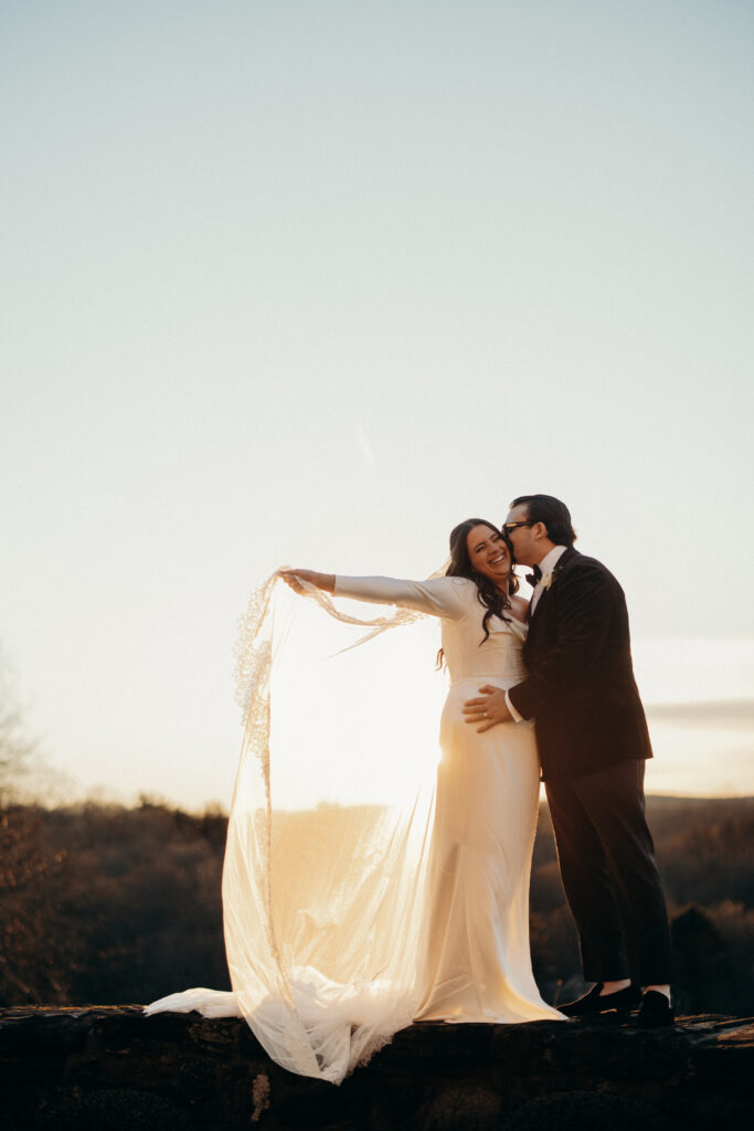 Wedding couple portraits at Le Chateau New York by a New York wedding photographer