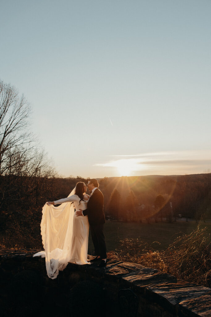 Wedding couple portraits at Le Chateau New York by a New York wedding photographer