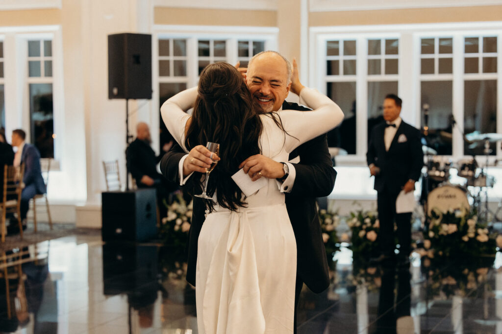 Father daughter dance at Le Chateau New York wedding reception