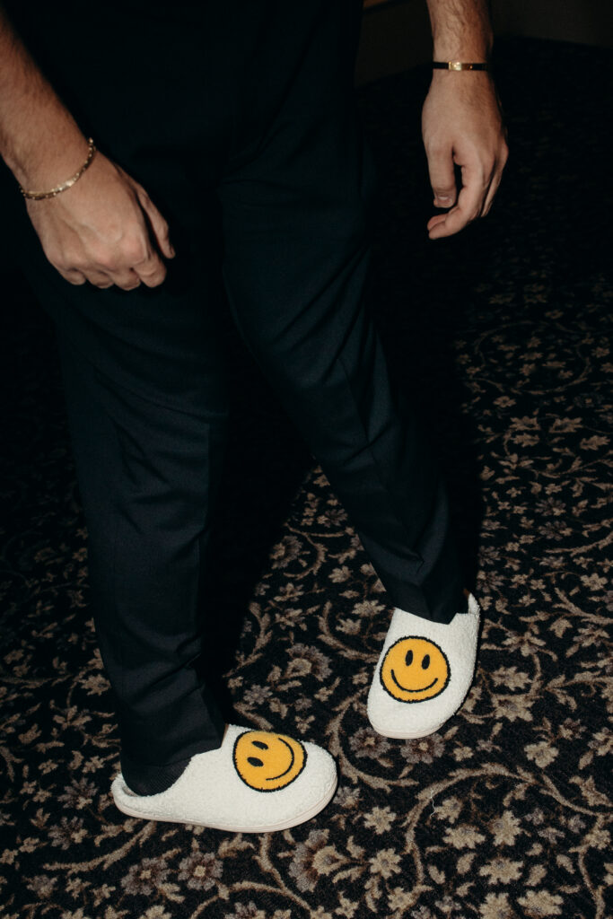 Wedding slippers at Le Chateau New York