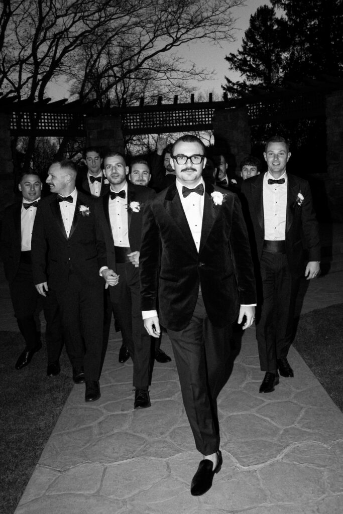 Wedding party at Le Chateau New York