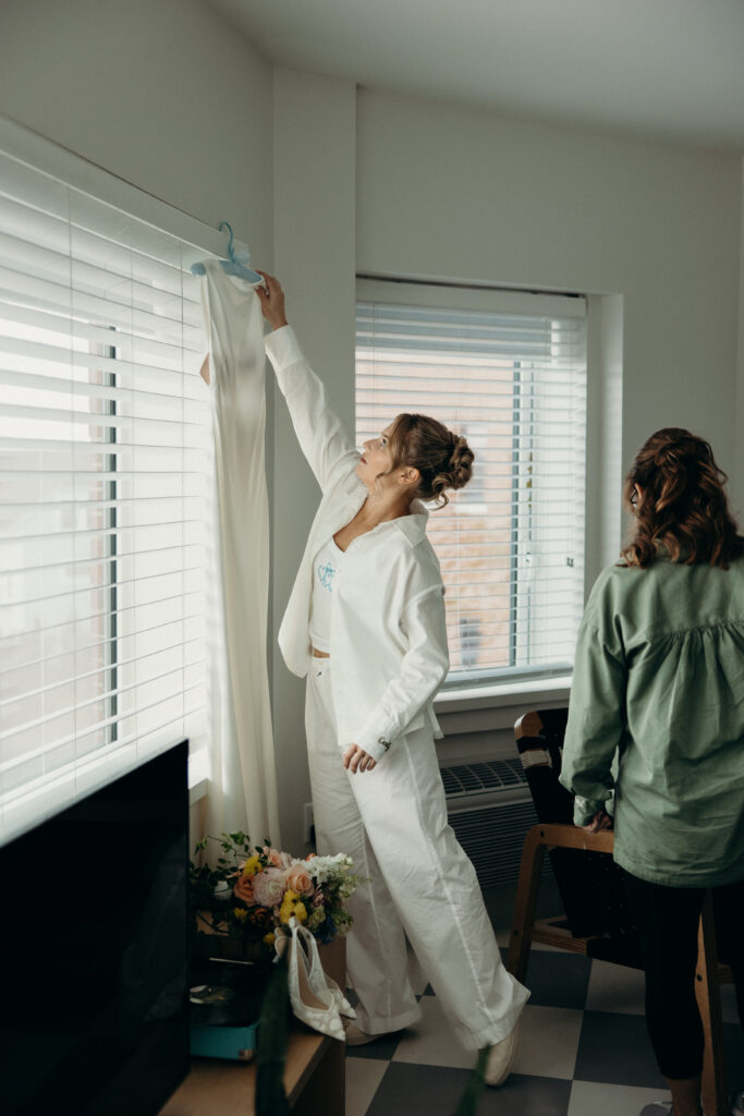 Bride getting ready at The Asbury Hotel in NJ