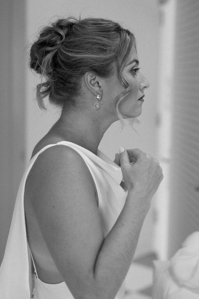 Bride getting ready at The Asbury Hotel in NJ