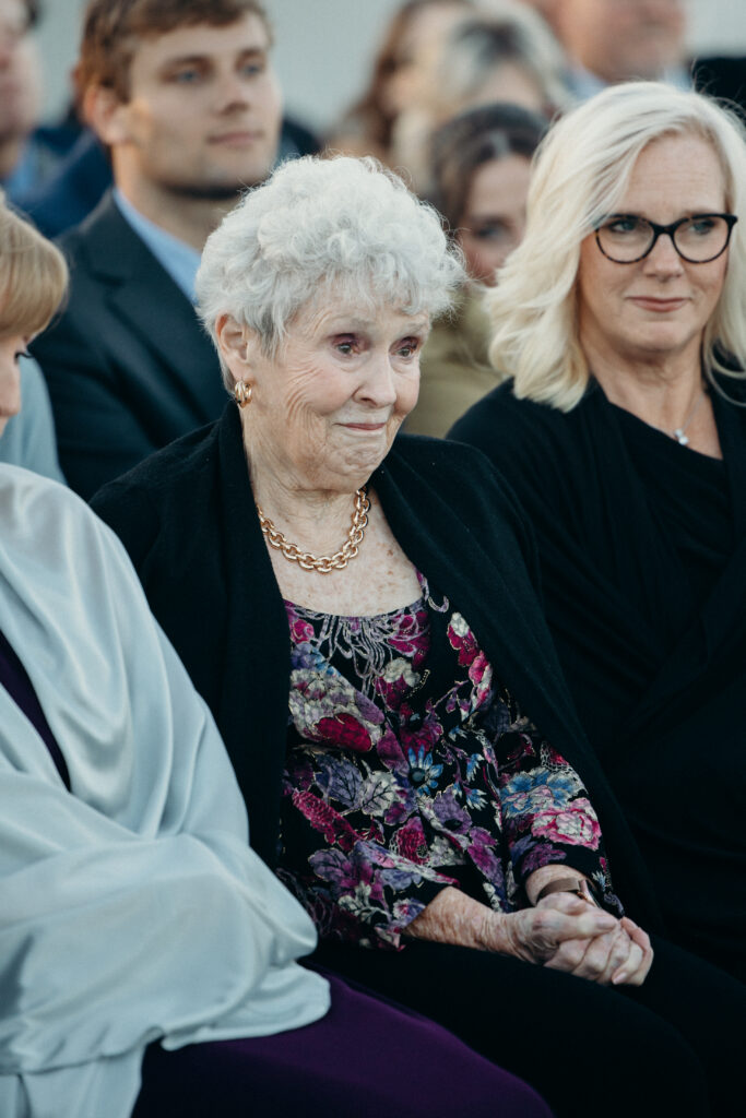 Grandmother watching the couple at The Asbury Hotel ceremony