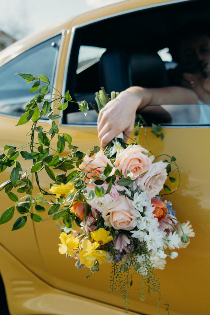 Wedding bouquet at The Asbury Hotel 