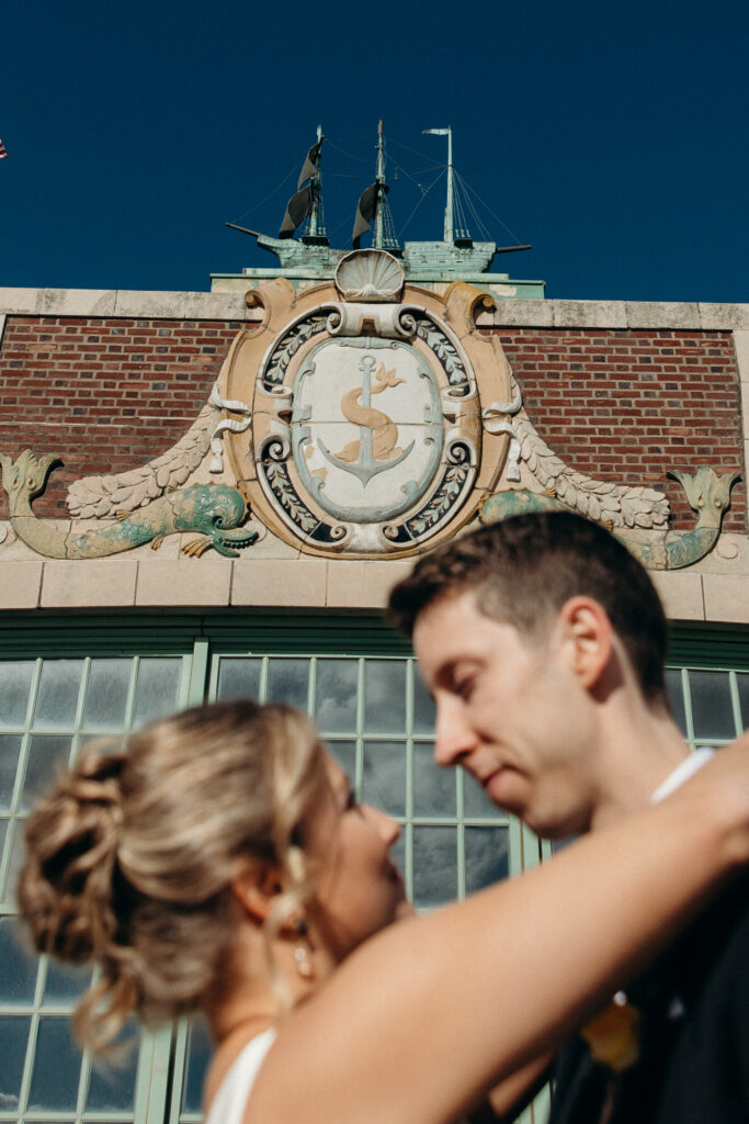 Wedding couple portraits at The Asbury Hotel by a New Jersey wedding photographer