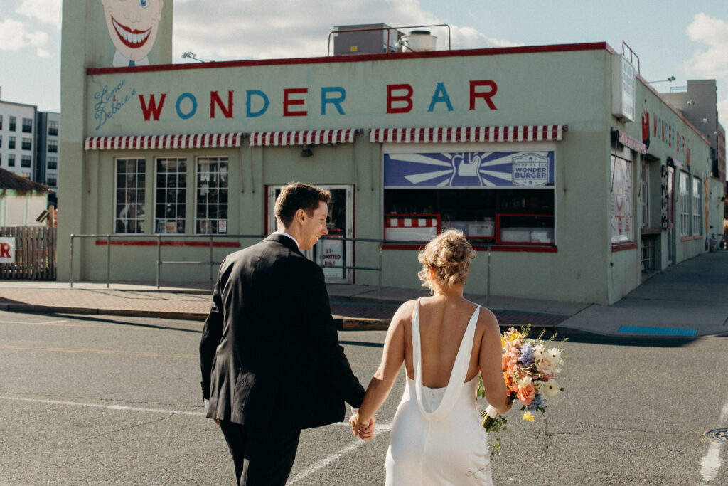Wedding couple photos at The Asbury Hotel by a New Jersey wedding photographer
