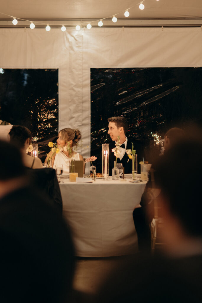 Wedding reception seating at The Asbury Hotel in New Jersey