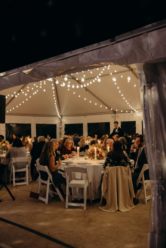 Wedding reception seating at The Asbury Hotel in New Jersey