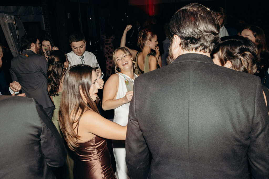 People partying at The Asbury Hotel wedding reception in New Jersey