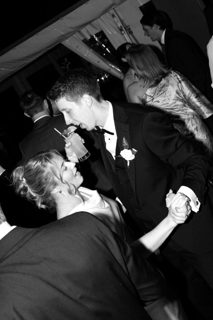 People partying at The Asbury Hotel wedding reception in New Jersey