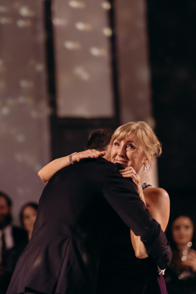 Groom and mother dance at The Asbury Hotel wedding