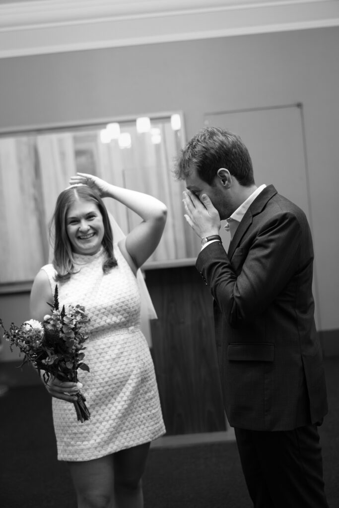 Elopement ceremony at NYC City Hall