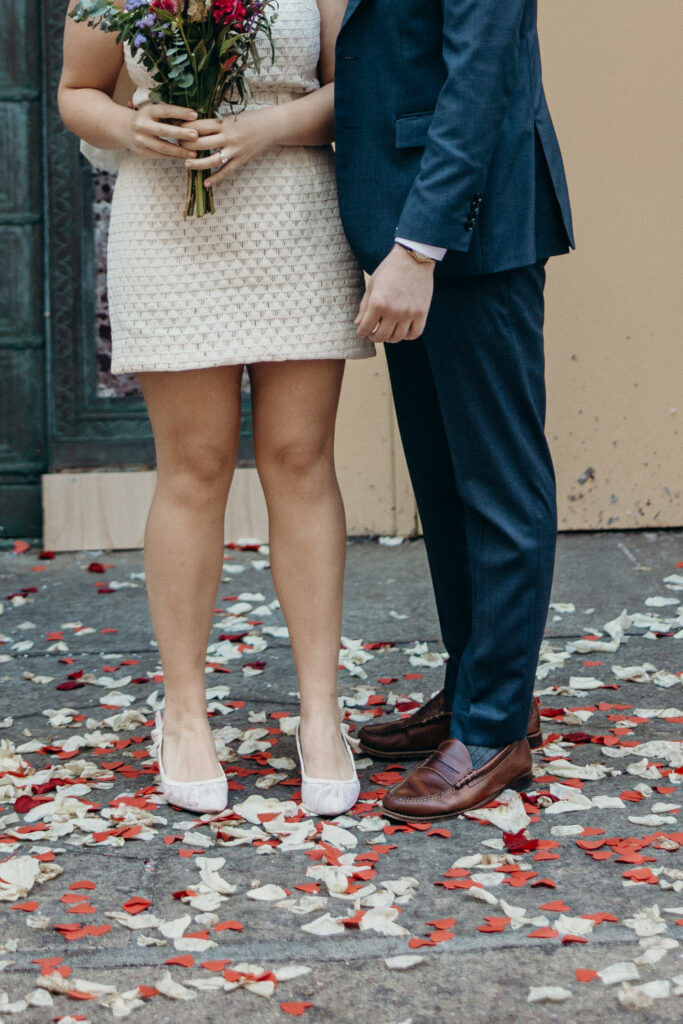 Nyc city hall elopement photoshoot by Brooklyn elopement photographer