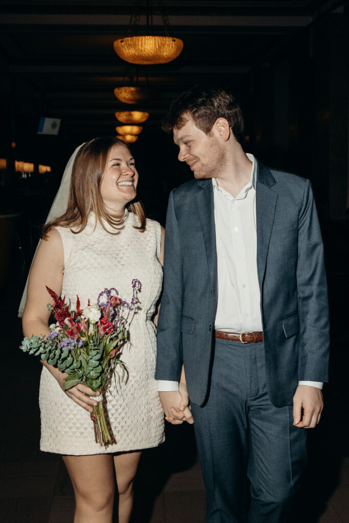 Nyc city hall elopement photoshoot by Brooklyn elopement photographer