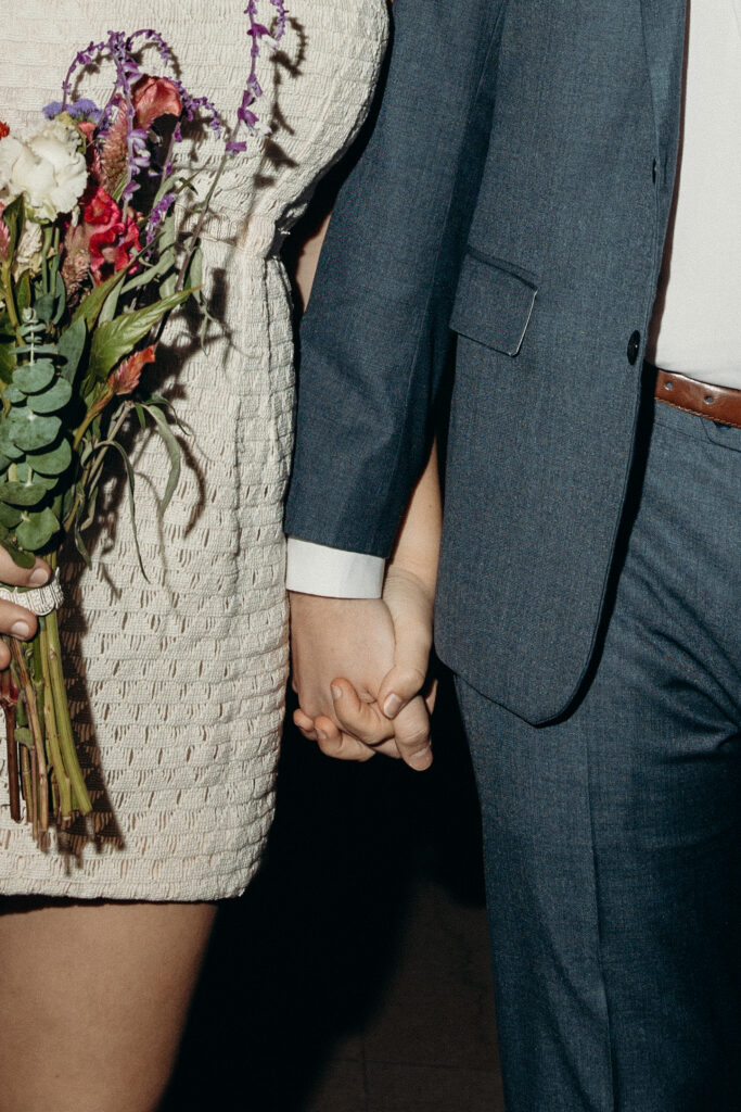 Nyc city hall elopement photoshoot by Brooklyn elopement photographer