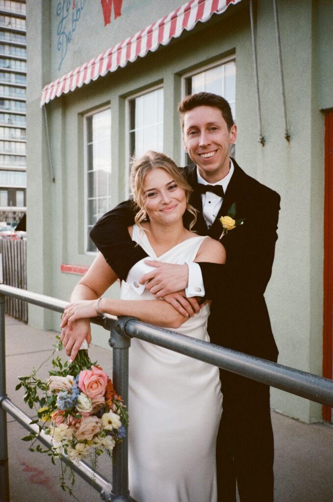 Wedding couple portraits at The Asbury Hotel by a New Jersey wedding photographer